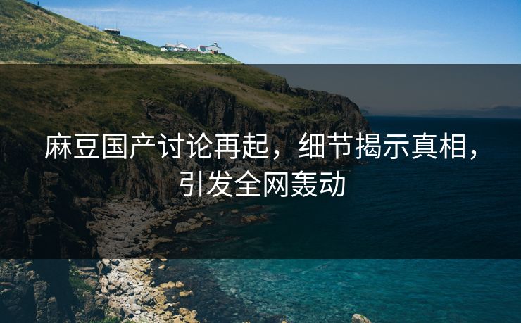 麻豆国产讨论再起，细节揭示真相，引发全网轰动  第1张