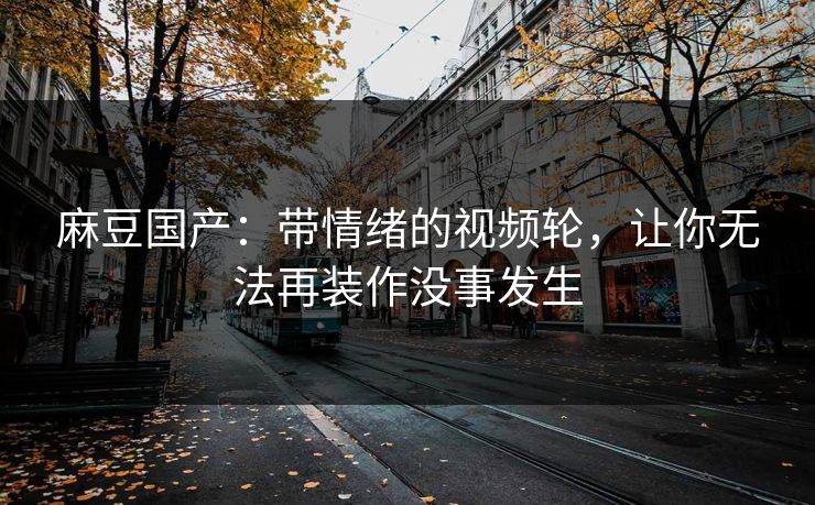 麻豆国产：带情绪的视频轮，让你无法再装作没事发生  第1张